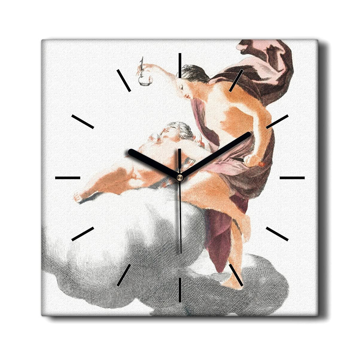 Horloge sur Toile sans tic-tac Coloray : oubliez les bruits d'horloge murale dans le salon