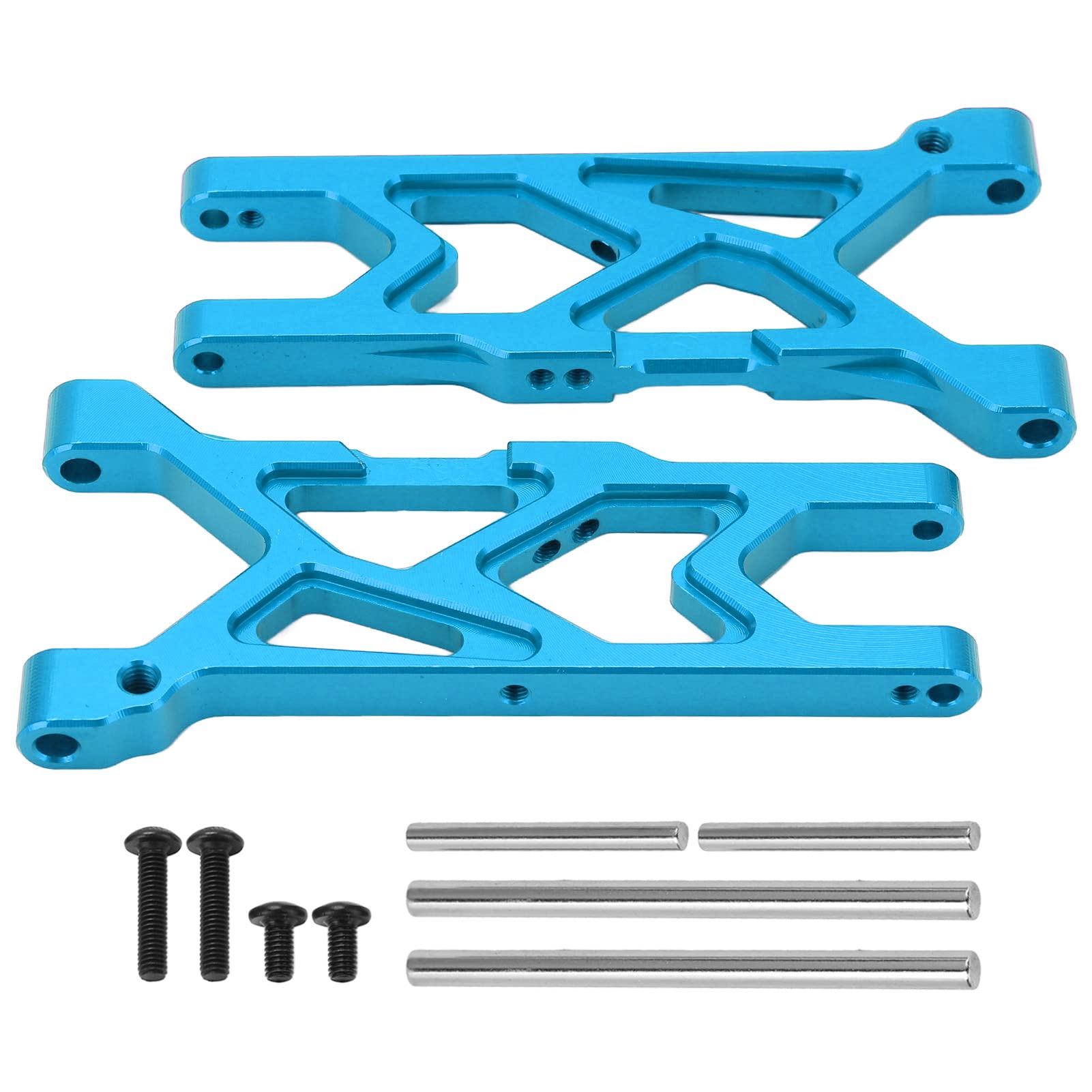 plplaaoo Front Suspension Arms Aluminum Alloy Front Lower Suspension Arm Replacement for ARRMA 1/10 Remote Control Car Fine Workmanship Easy Installation New (Blue)