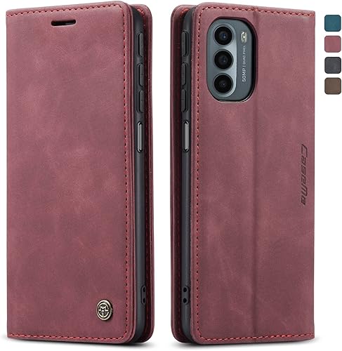 Miniatura 1 de Kowauri Funda para Moto Edge 2022, diseño clásico, cartera de cuero con cierre magnético, con ranura para tarjetero, a prueba de golpes, funda