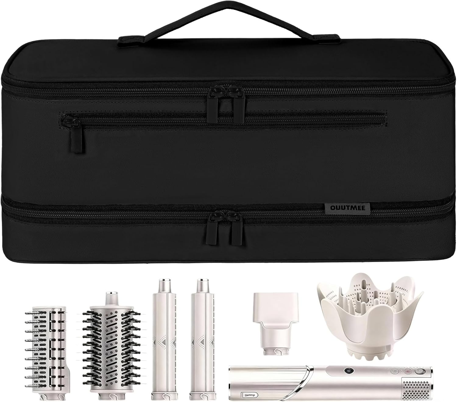 Travel Carrying Case for Shark Flex Style, Double Layer Storage Case For Shark Flexstyle, Portable Storage Organizer Soft Bag for Shark Flexstyle and Attachments, Black (Only Bag) Travel Carrying Case for Shark Flex Style, Double Layer Storage Case For Shark Flexstyle, Portable Storage Organizer Soft Bag for Shark Flexstyle and Attachments, Black (Only Bag)