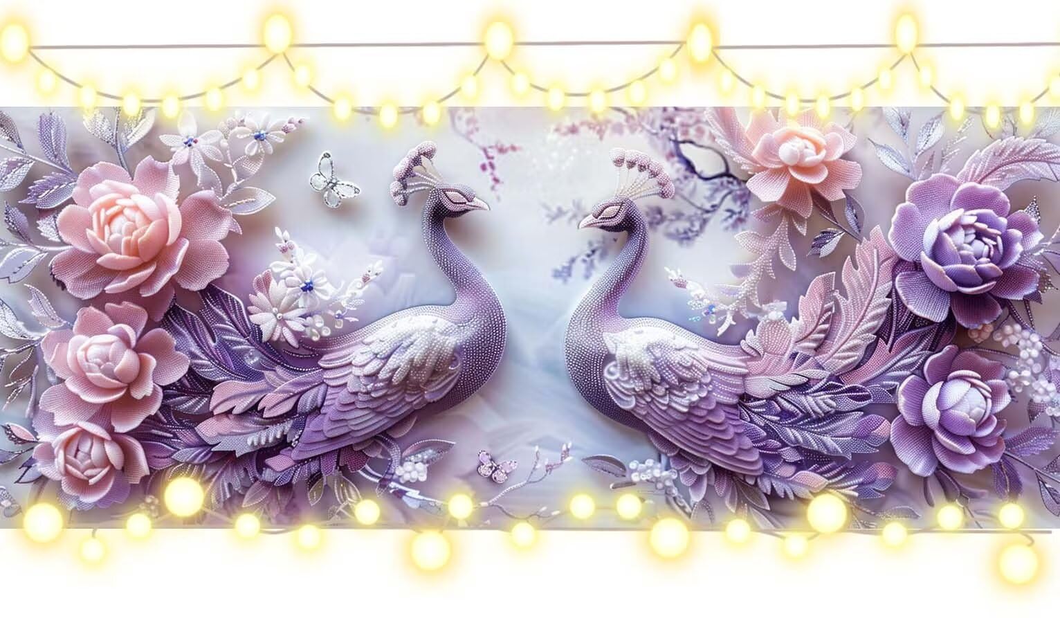 Diamentowe malowanie paw, malowanie diamentowe duże 200 x 80 cm, puzzle diamentowe malowanie według numerów dorośli zwierzę, 5D DIY diamentowe obrazy sztuka ścieg krzyżykowy kompletny zestaw