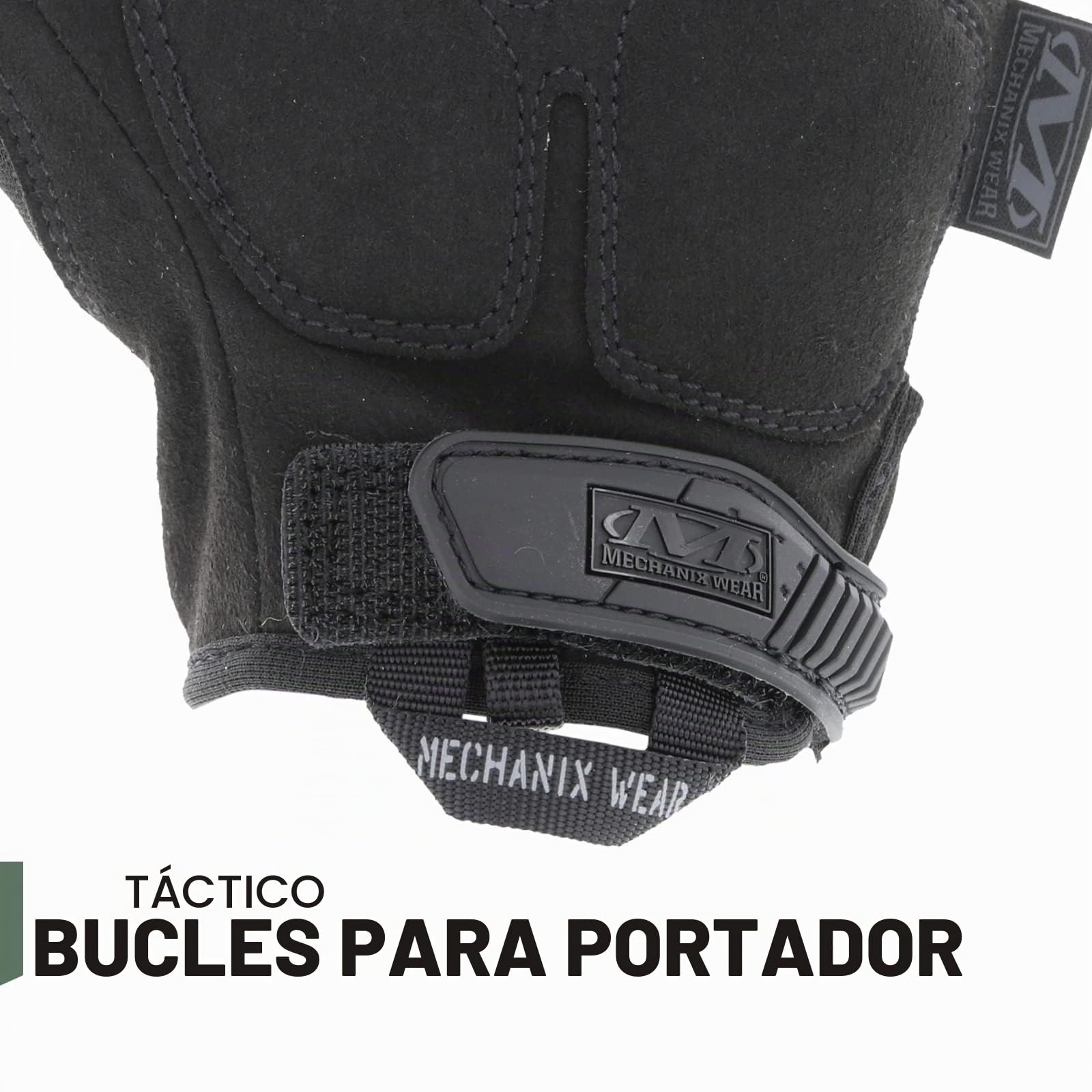 Mechanix Wear - M-Pact Fingerless Covert Guantes (Large, Negro)
