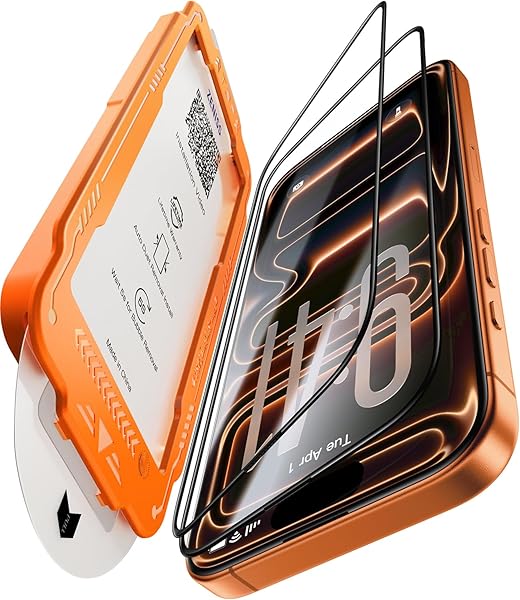 NeverBreak 9H+ Hardness for iPhone 17 Pro Max Screen Protector 12FT Military Grade Protection (Scratch, Shatter, Drop Resistance) Tempered Glass Full Edge Coverage Case Friendly 6.9" 2025, 2 Pack