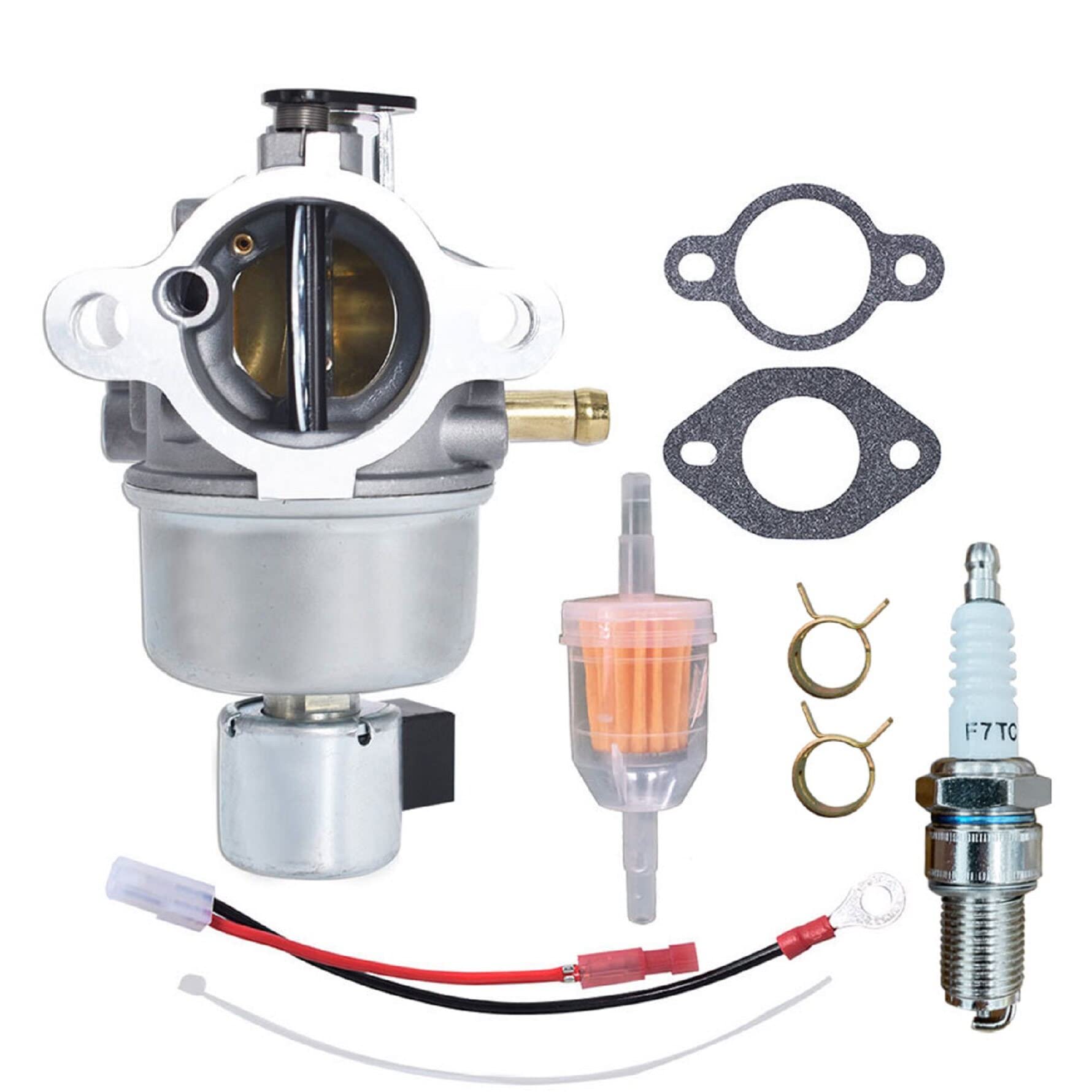 Carburatore John Deere Carburatore Compatibile Con John Deere LT133, LT150, LT155, LTR155, GS30 - Modello PH-XT675, In Alluminio Argentato, Con Guarnizioni E Garanzia 3 Anni Carburatore Tosaerba - Foto 7