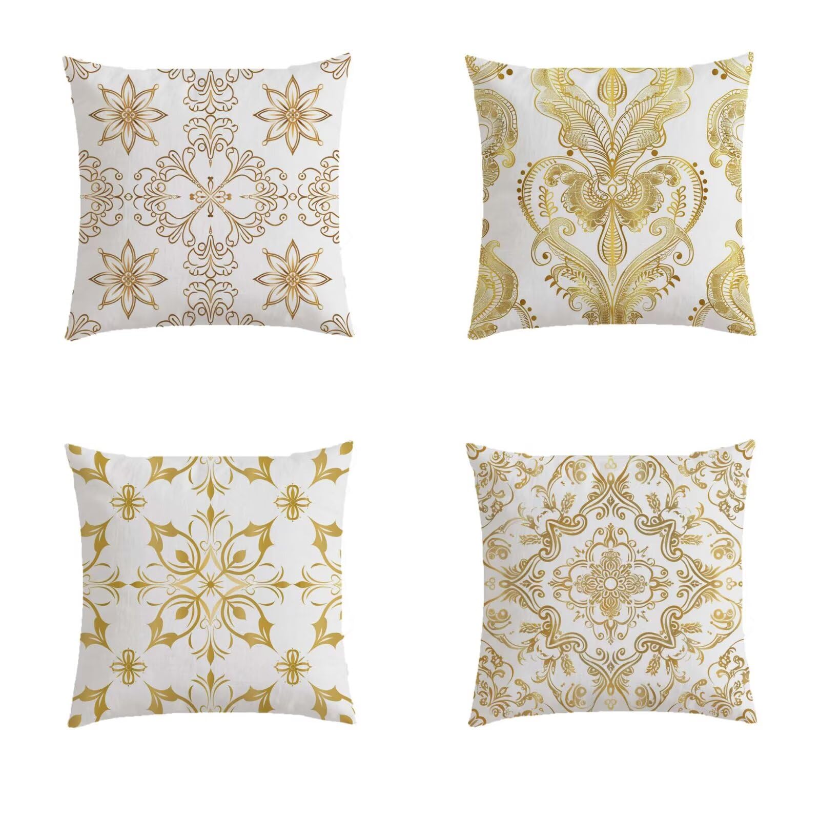 Housse de coussin de jardin extérieure 80x80 cm bohème pour salon de terrasse