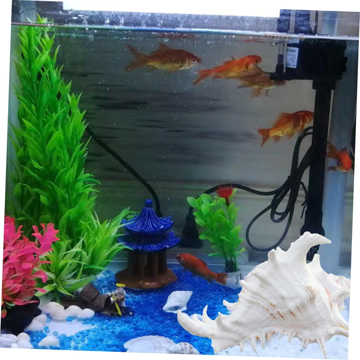 Natürliche Dekoration für Aquarien Aquarium Landschaftsornament aus Echtem für Süß Reinigen und Aquarium Dekoration