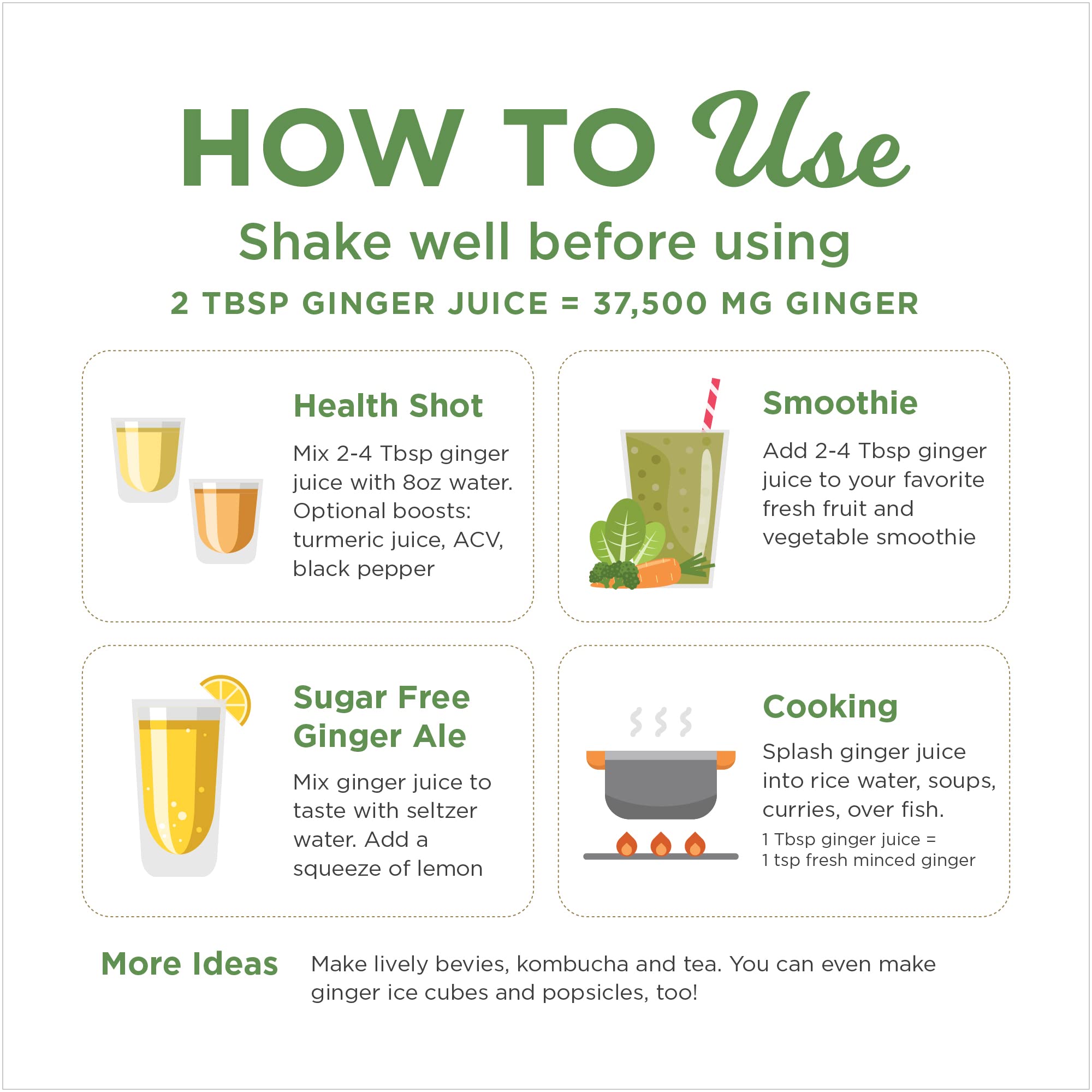 The Ginger People Ginger & Turmeric Juice Set Digestion + Anti