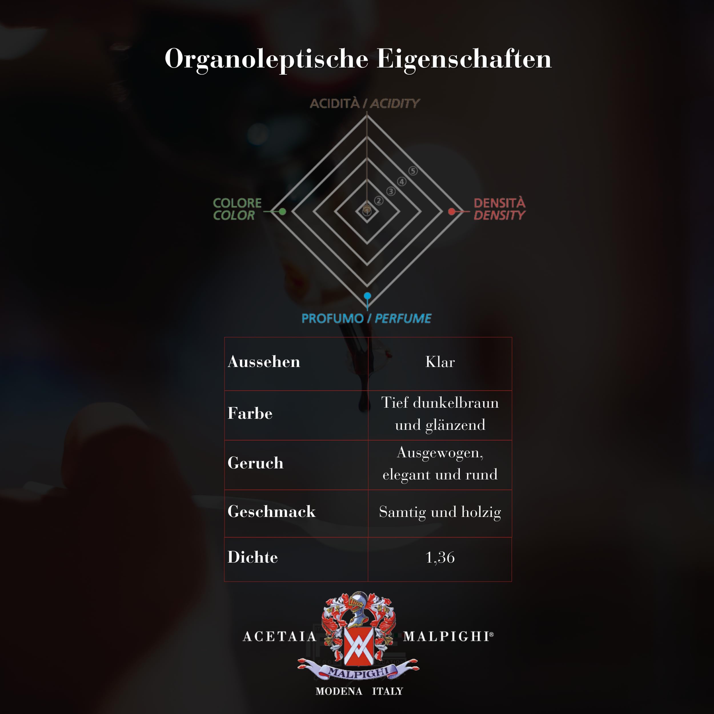 Acetaia Malpighi – Traditioneller Balsamico aus Modena DOP Extravecchio im Kirschholzfass – 100 ml – Nur gekochter Most – mit Rezeptbuch und Dosierverschluss