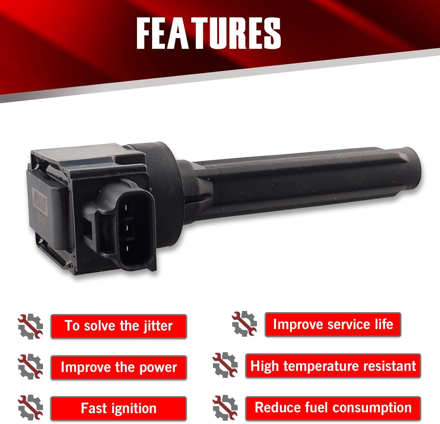 Set of 3 Ignition Coils UF815 Compatible with Dodge Mitsubishi Attitude Mirage G4 2017-2018 1.2L L3 - Replaces C926 1832A057