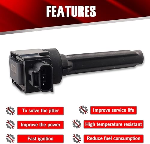 Vista 28 de Juego de 6 bobinas de encendido compatibles con Nissan Infiniti Maxima Quest Pathfinder Murano Altima Q50 QX60 FX35 3.5L V6 UF550