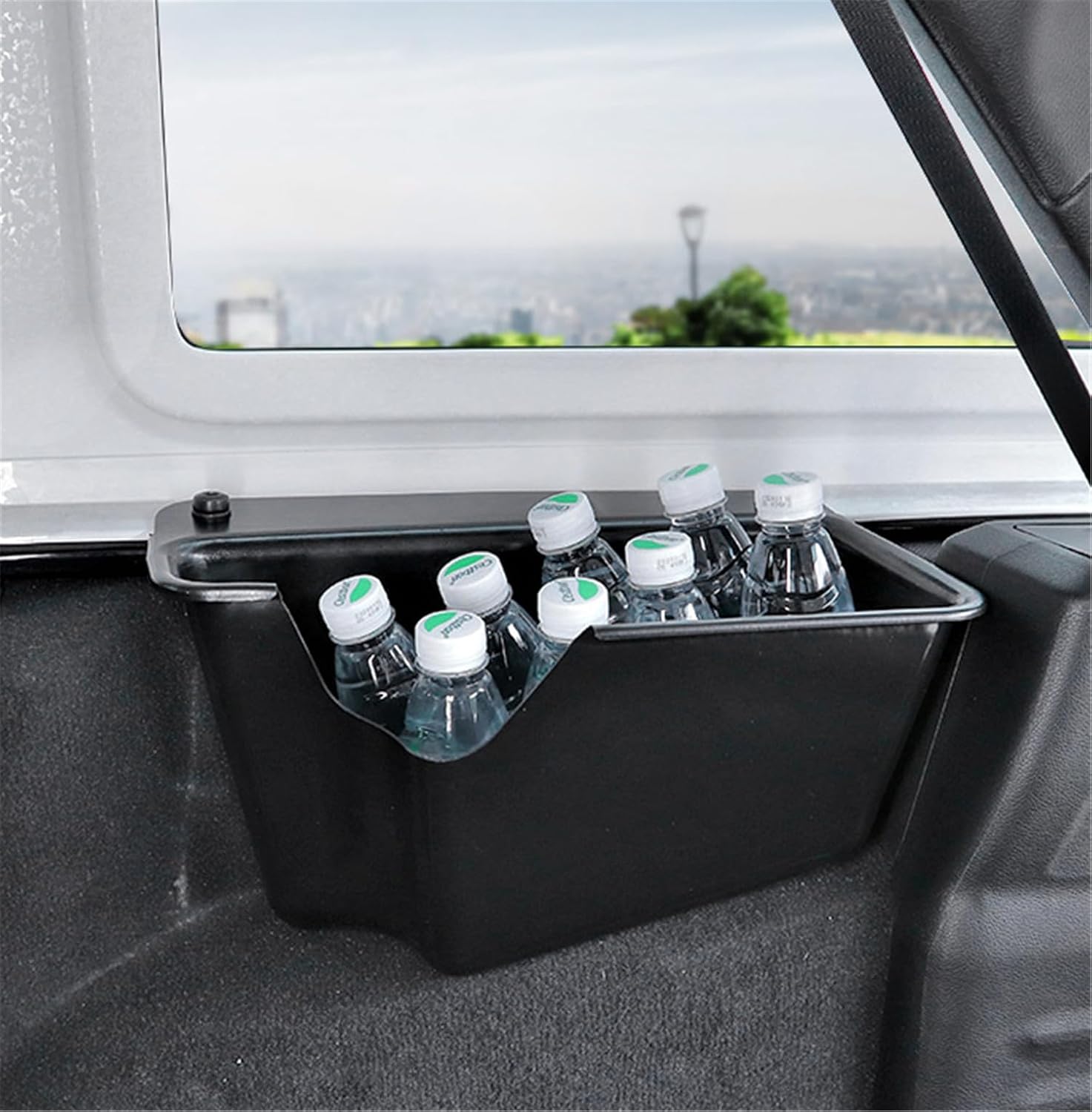YOCTM Rear Trunk Storage Organizer Box Left Side Wheel Well Cargo Storage Bin For 2018-2024 Jeep Wrangler JL JLU Rubicon Sport Sahara Interior Storage Accessories Black (Driver's Side)