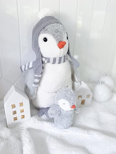 Miniatura 2 de MON AMI Pebble The Penguin con animal de peluche de bebé, peluche suave de 14 pulgadas para abrazar, coleccionar y regalar, acogedor juguete