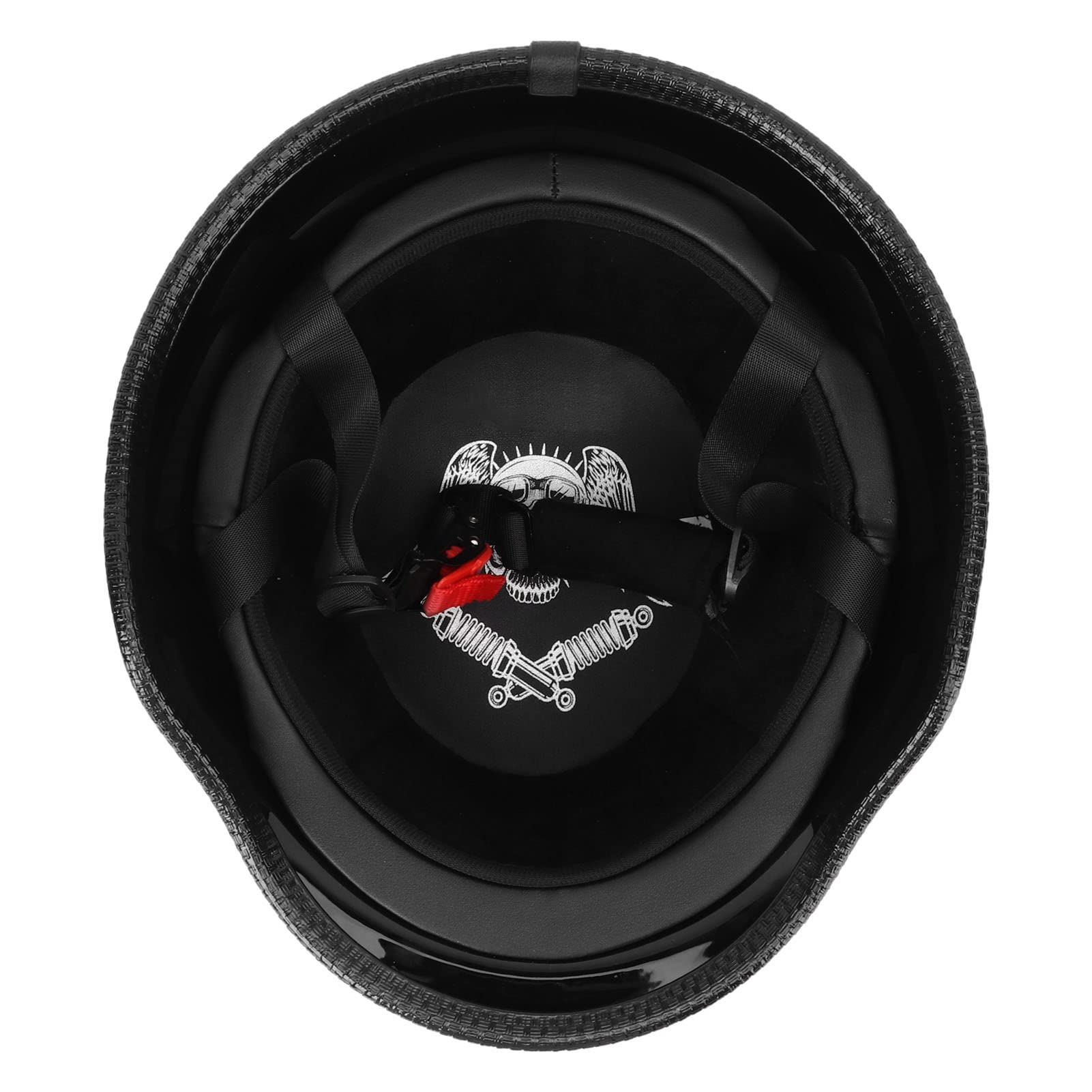 Mezzo Casco da Moto, Casco Sportivo igroscopico in ABS Leggero, Mezzo Casco da Ciclismo Multifunzione con Strisce Riflettenti