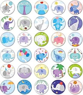 aimants de réfrigérateur pour réfrigérateur, Aimant Mignon et décoratif pour réfrigérateurs, Cuisine, Maison, Bureau, école, Salle de Classe, Tableau Blanc (30 éléphants)