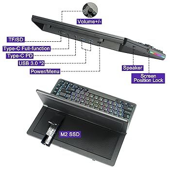 モニター、キーボード Amazon.co.jp: JoyReal Portalbe タッチスクリーンモニター 13
