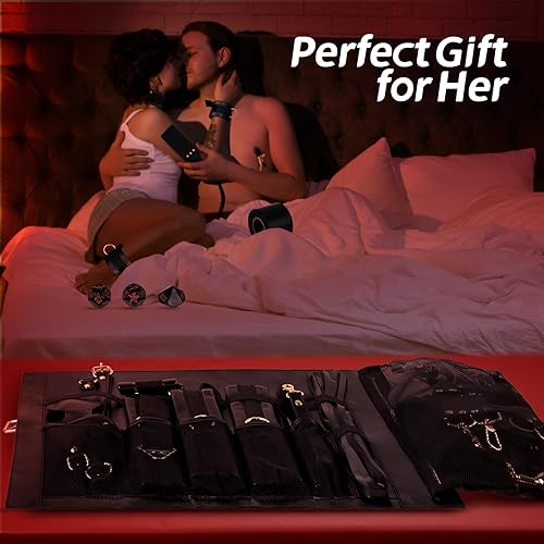 Miniatura 15 de Utimi Under The Bed Bondage Restraints Sistema negro