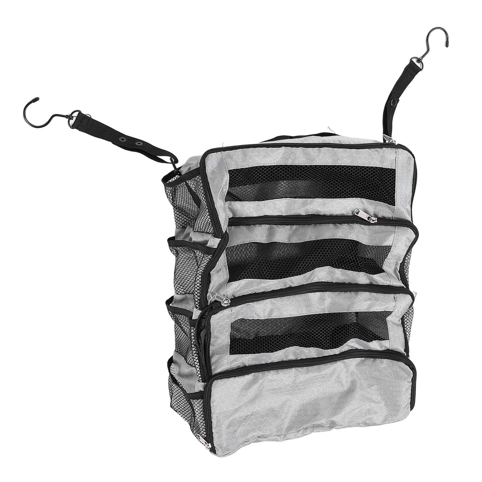 Organisateur de valise, organiseur de valise suspendu pour voyage, pliable, portable, sac de transport, bagage de compression à suspendre dans l'armoire (sac uniquement), gris