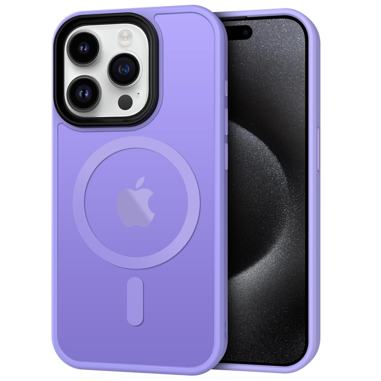 CACOE für iPhone 15 Pro Max Hülle mit Militärschutz für MagSafe Handyhülle | für iPhone 15 Pro Max Case,Transluzente Matte,37×N52 Magnete,12 Fuß Fallschutz,2400 GS Magnetkraft,Erhöhter Kameraschutz