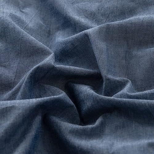 Miniatura 4 de FACE TWO FACE - Juego de funda de edredón de 3piezas, funda de edredón de 100% algodón lavado, ultrasuave y de fácil mantenimiento, juego de ropa de