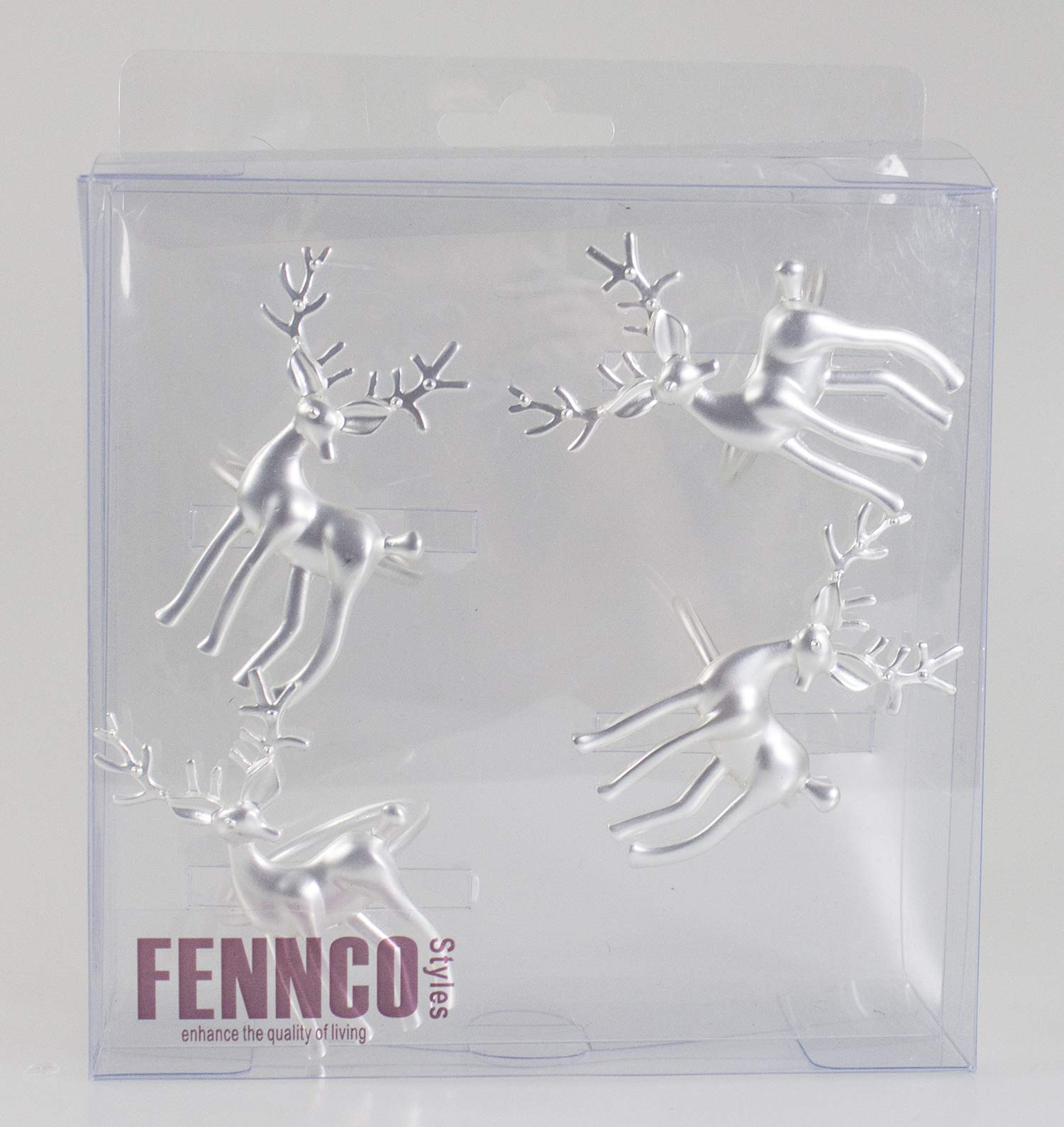 Amazon｜Fennco Styles 装飾トナカイ 雪の結晶 クリスマスツリー