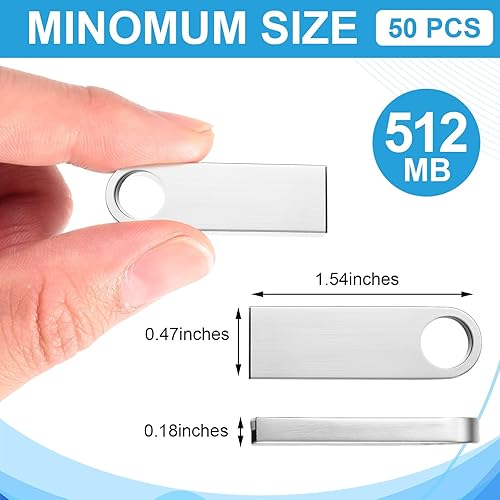 Miniatura 2 de Paquete de 50 unidades USB 2.0 Flash a granel, impermeables, memoria, unidades de lápiz de memoria, diseño de aleación de zinc para PC, computadora,