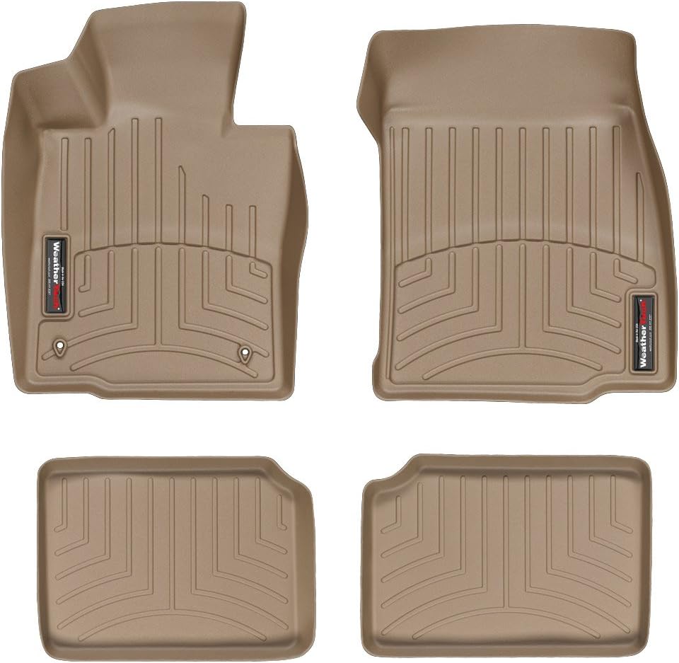 WeatherTech Custom Fit FloorLiners for MINI Countryman, Paceman, 1st & 2nd Row (44355-1-2), Black