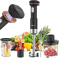 Ritus Cordless 5-in-1 Immersion Blender: 13000RPM Rechargeable Handheld Stick Mixer with Chopper, Whisk, Frother for Smoothies, Soups, Baby Food