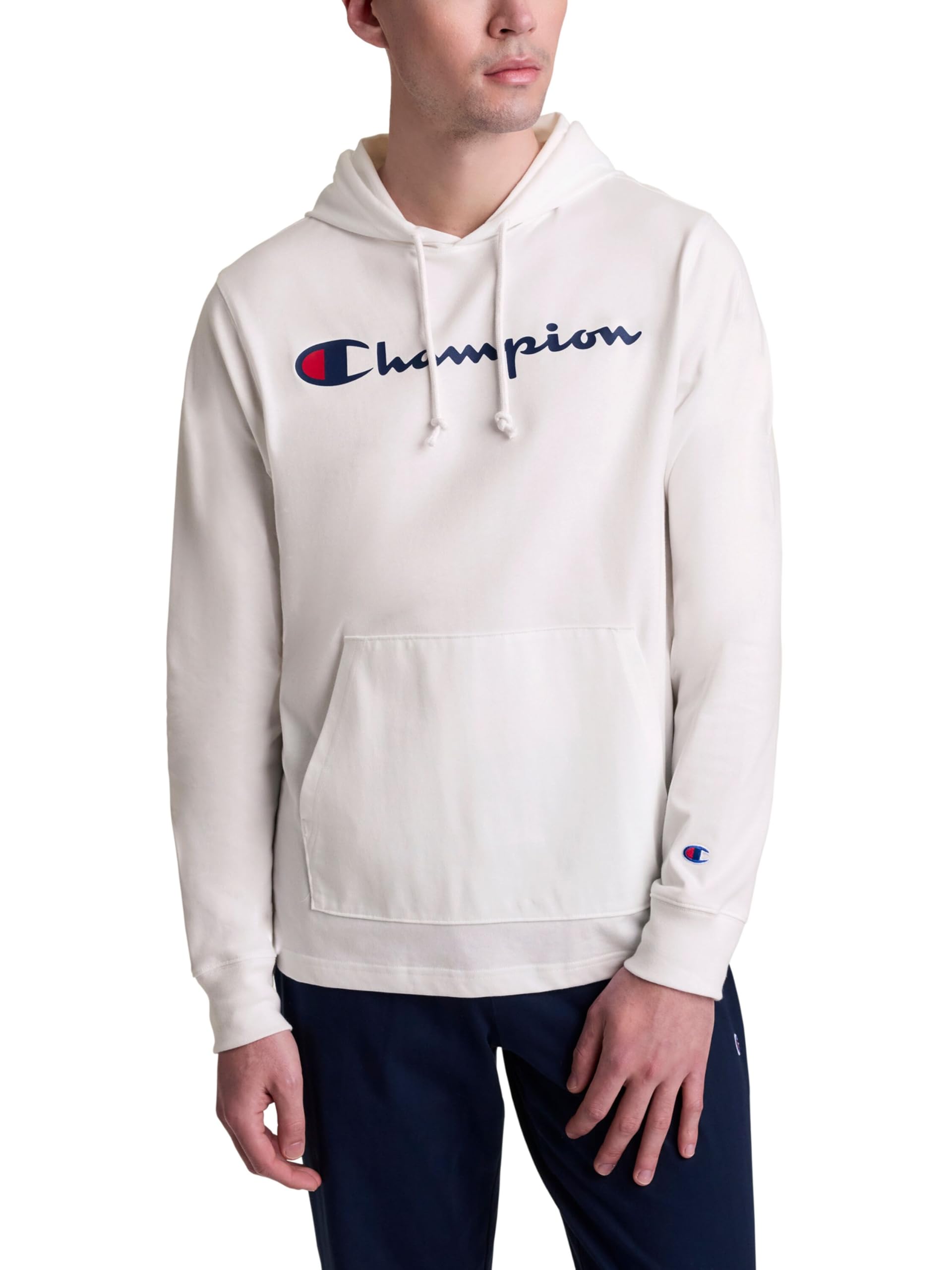 Champion Mens Middleweight Hoodie Jacket, White Script, M UK