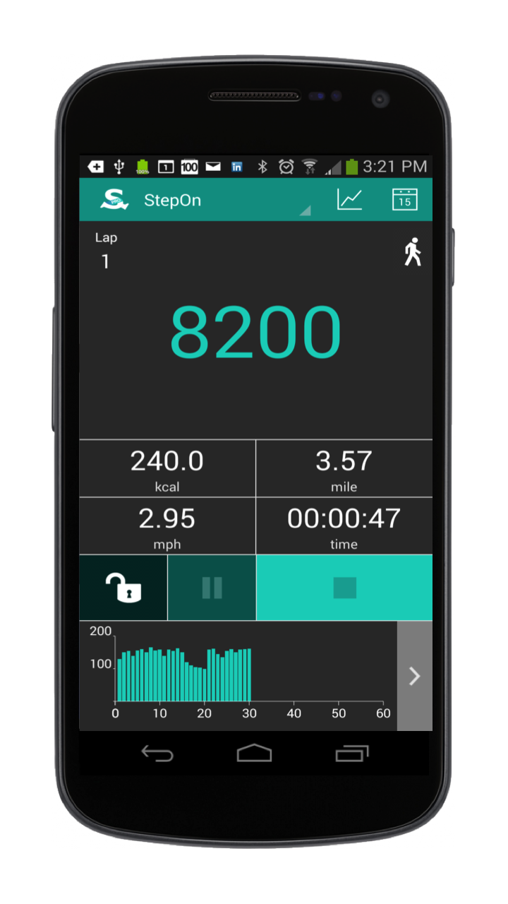 StepOn Step Tracker Pedometer App on Amazon Appstore