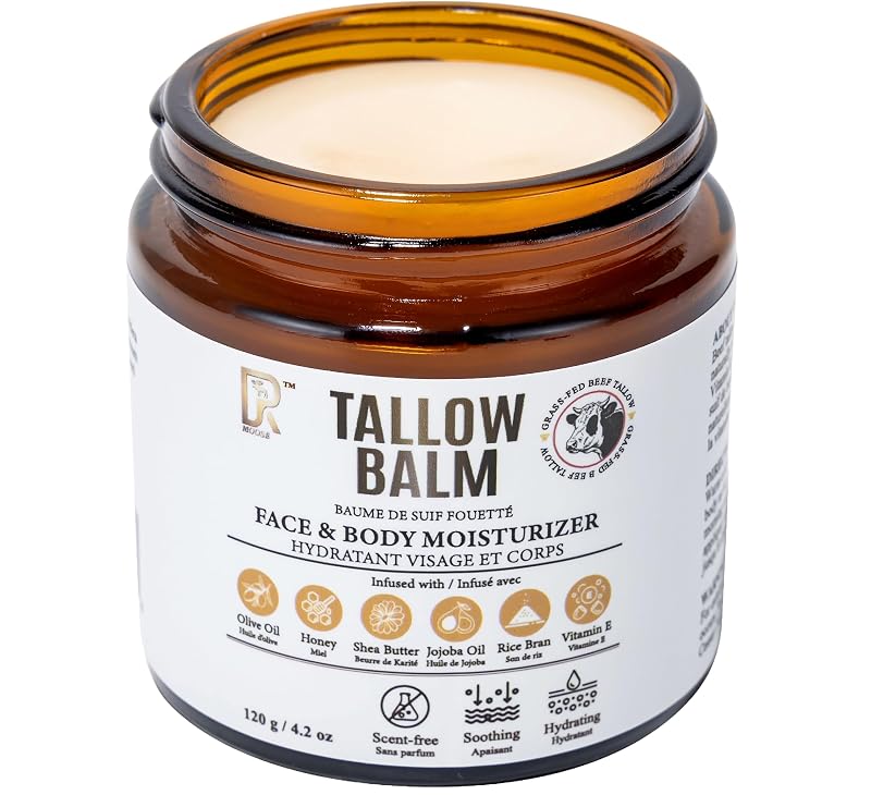 Bálsamo corporal DRMOOSE com sebo bovino e mel, sem fragrância, 120 g