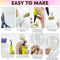 Vista 4 de Kit de burbujas de nano cinta, versión de globo de agua con cinta de doble cara de 9.8 pies y juguete de jeringa, kit de manualidades para niños