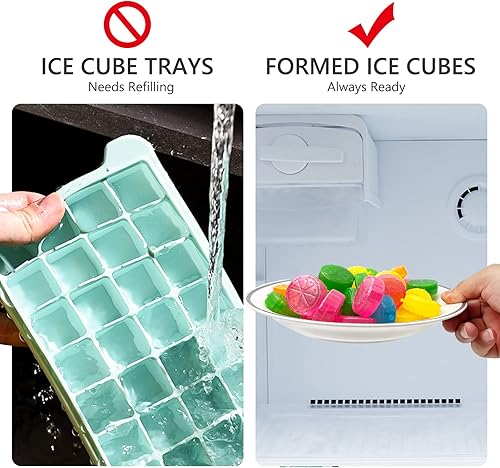 Miniatura 5 de Paquete de 40 cubitos de hielo de plástico reutilizables para bebidas como whisky, vino o café, para mantener tu bebida fría durante más tiempo, se