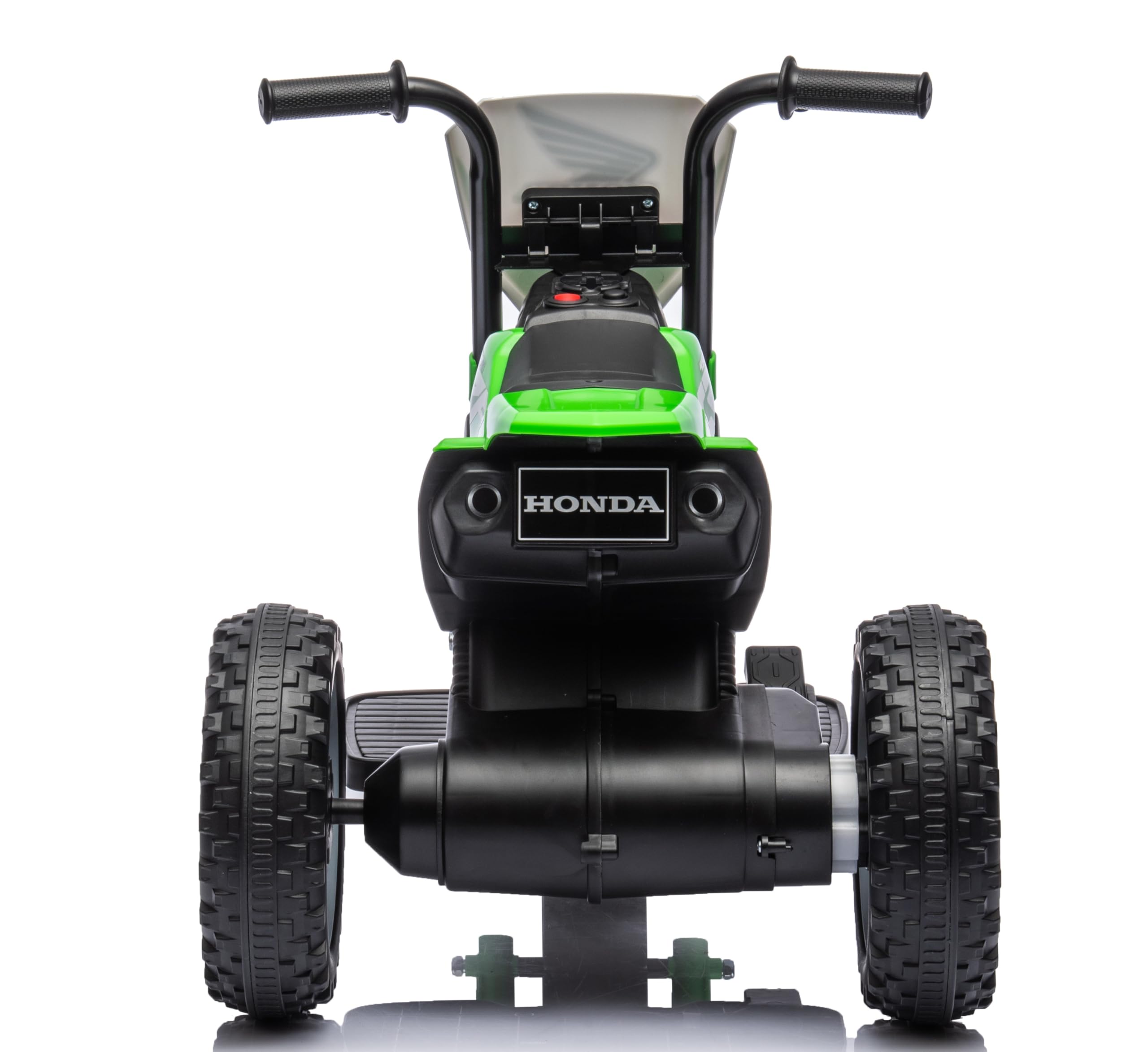 Moto eléctrica para niños Triciclo Mini Cross Honda CRF450L Trimoto de Cross 6 V con sonidos integrados verde