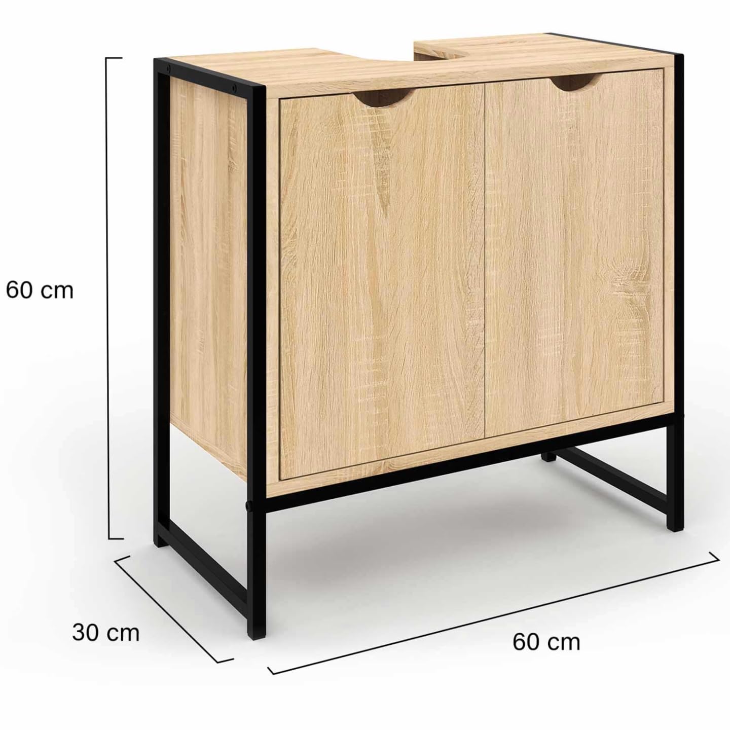 IDMarket - Mobile da bagno DETROIT dal design industriale
