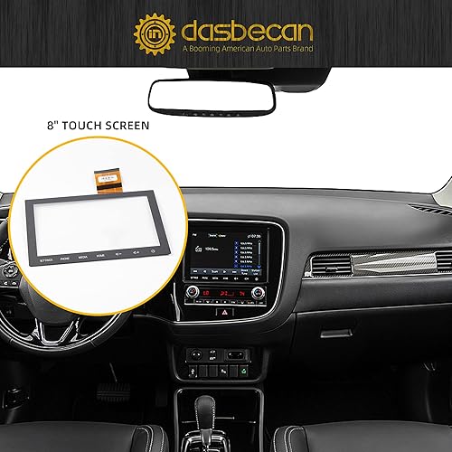 Miniatura 6 de Dasbecan Pantalla táctil de 8 pulgadas sin LCD compatible con Mitsubishi Outlander 2020 2021 2022 reemplaza 8740A103 8740A098