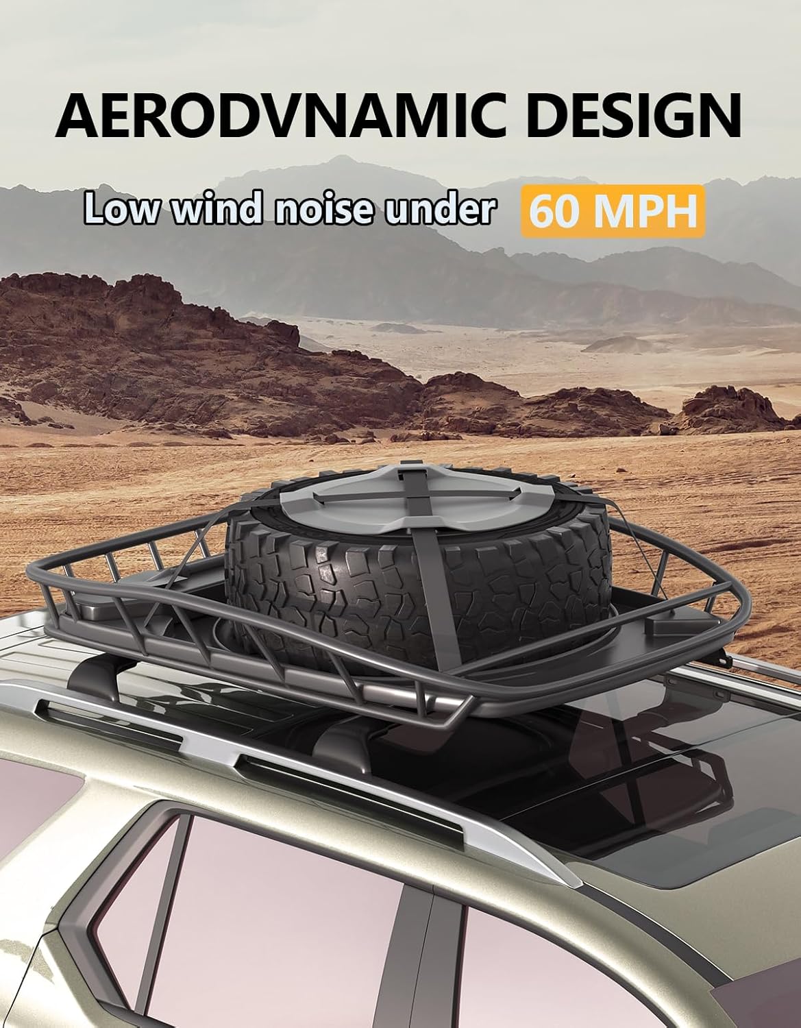 Tuyoung All-Aluminum Roof Racks Cross Bars Compatible with Ford Escape 2013 2014 2015 2016 2017 2018 2019, 220lbs Heavy Duty Aluminum Crossbar Roof Rail Cargo Carrier Rooftop Car Black Accessories