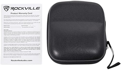 Miniatura 8 de Rockville (1) Auriculares de estudio PRO-M50 con cable de bobina desmontable, estuche+almohadilla extra para los oídos