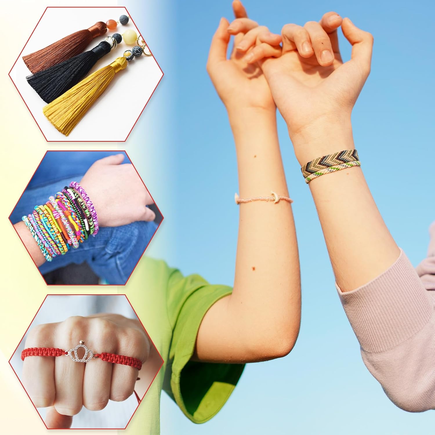 25 Pcs Silky Satin Cord for Bracelets, 1.5 mm Multicolor Polyester Thread Beading String for Macrame Crafts, Necklaces, Kumihimo, Lanyards, DIY Drawstring Bags, Jewelry Making Supplies (30 Yards/Roll) - Image 6