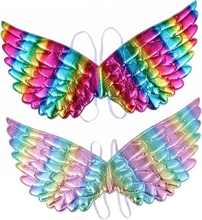 Amosfun Asas De Halloween Acessórios Para Meninas Presentes Infantis Acessórios Babydoll Para Crianças Trajes De Halloween Traje De Princesa Asas Natal Cosplay Traje De Festa