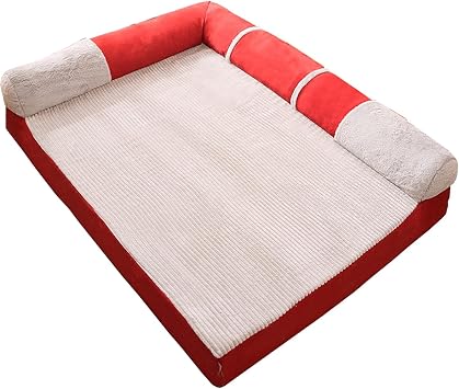 Memory Foam Orthopedic Dog Bed Removable Dog Sofa Machine Washable Bed Cover for Large Dogs Medium-Sized Dogs Size120 * 90 * 18CM 120 * 90 * 18
