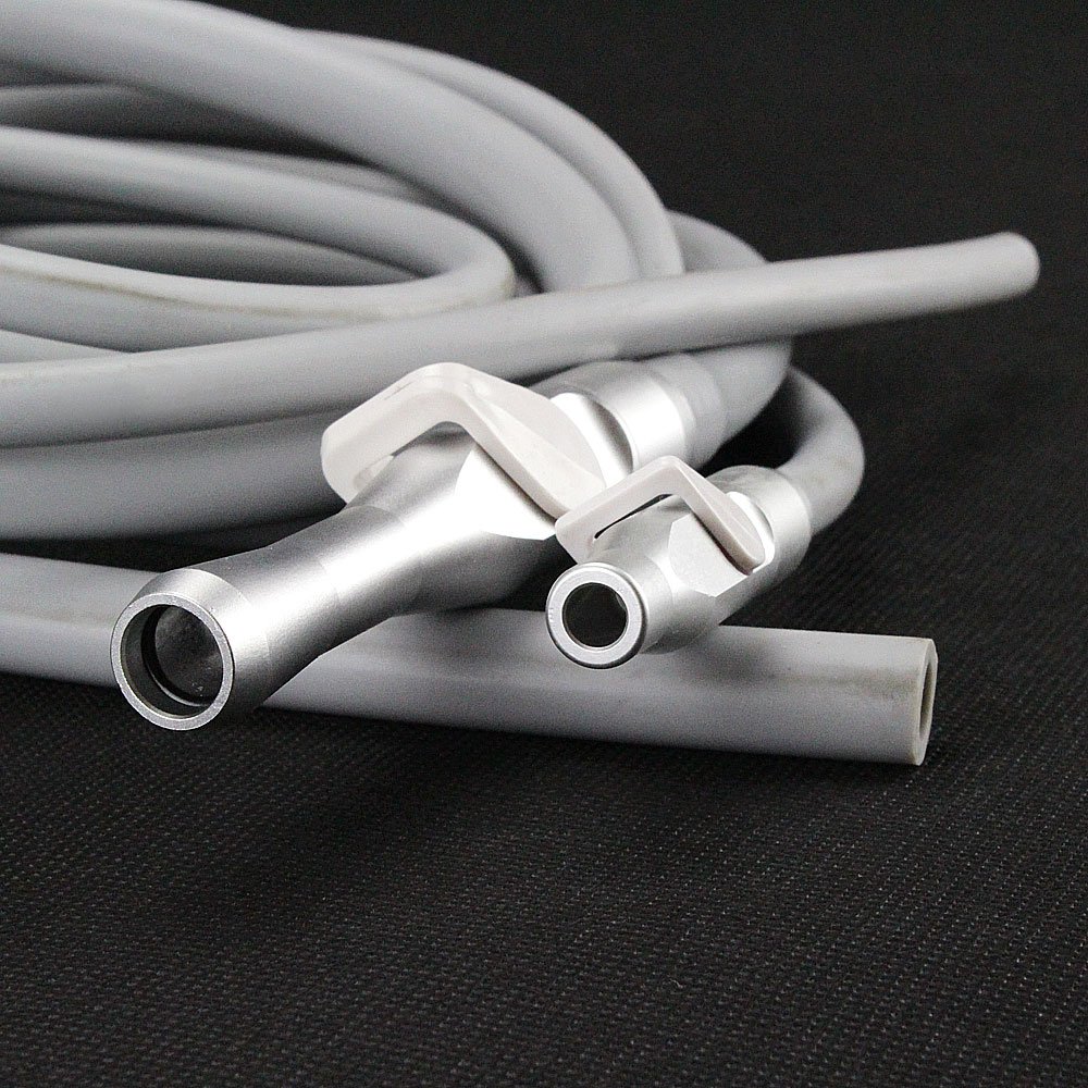 Valvole di aspirazione dell'estrattore della saliva dentale Earlywish SE/HVE Tip Adapter + 2 tubi flessibili del tubo