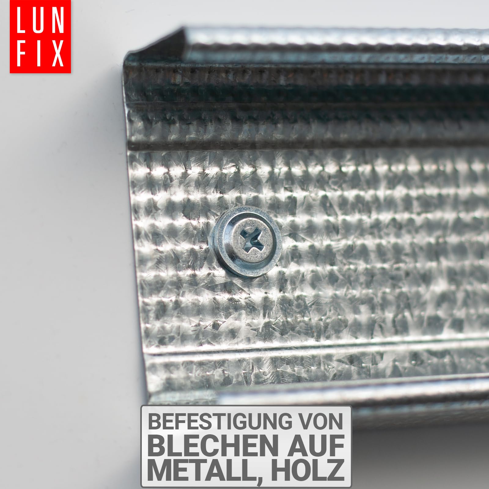 Viti autofilettanti per metallo 4,2x19mm, 1000 pezzi, viti autoperforanti zincate, testa bombata a croce PH, autofilettanti per lamiera in acciaio zincato per fissaggi rapidi e precisi, Lun Fix
