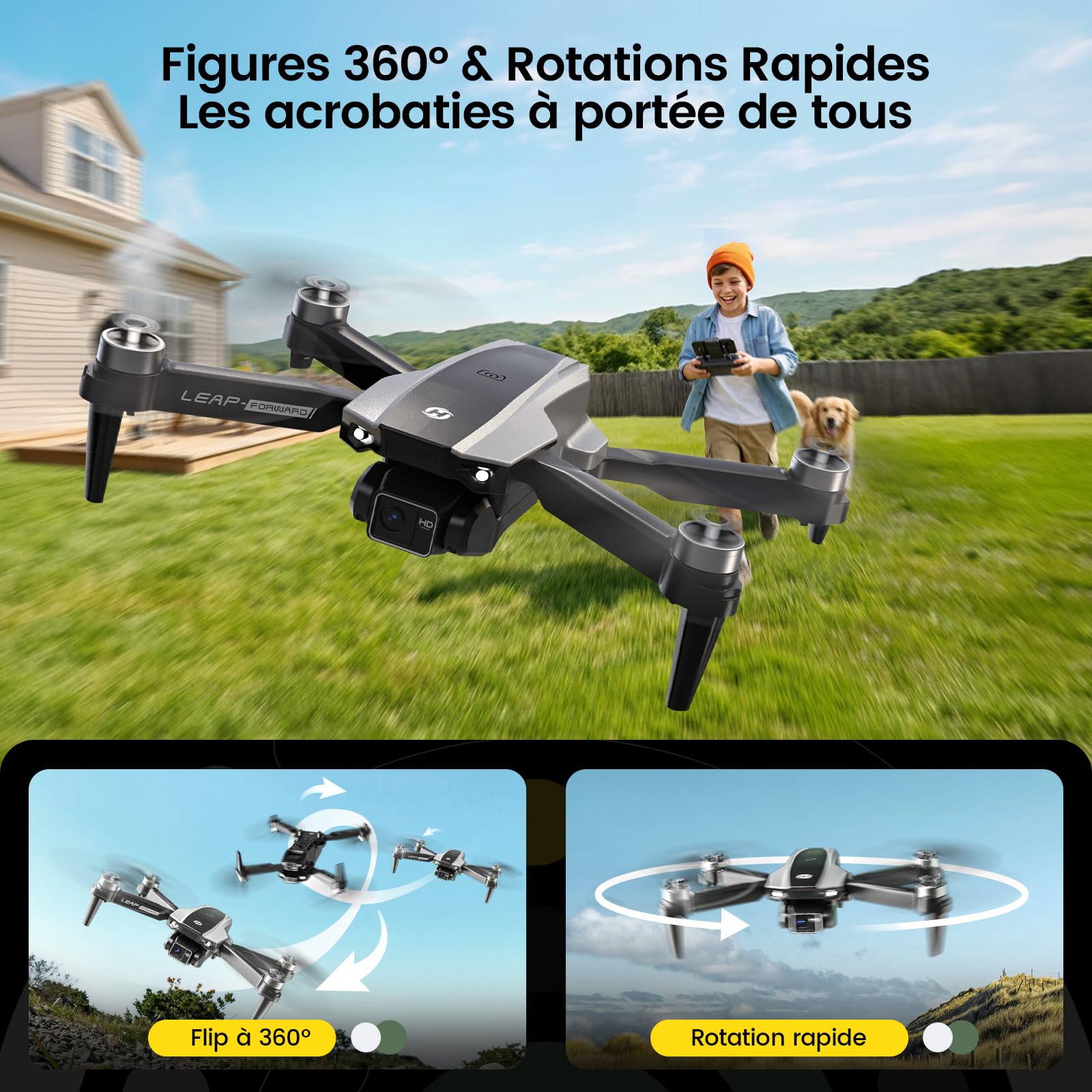 Holy Stone HS200P Drone avec Caméra 1080P pour Enfants et Débutants