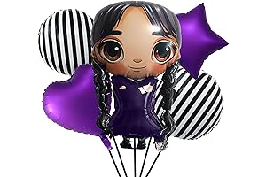 31" Wednesday Addams Birthday Balloons Set for Mysterious Character Party