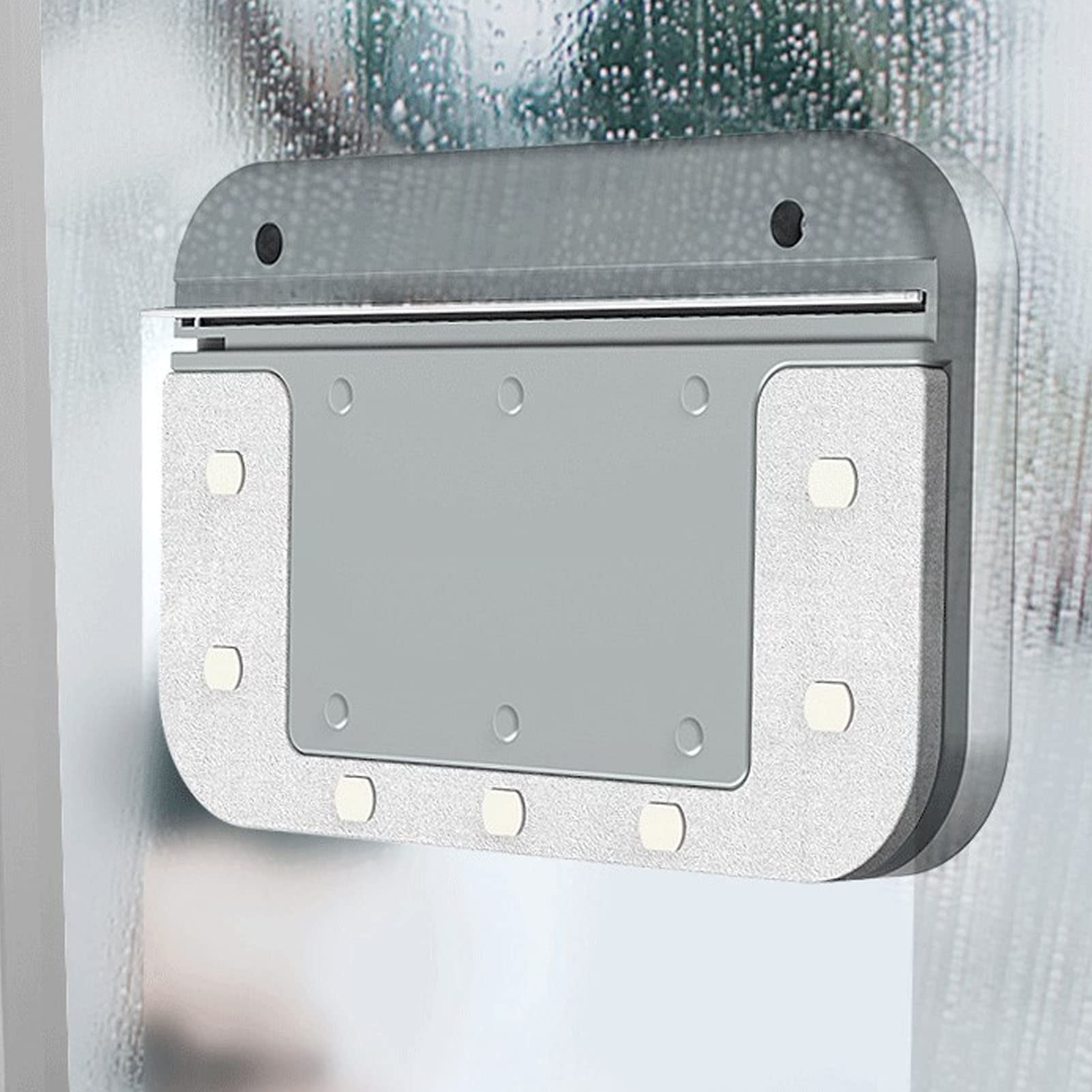 Srliya Limpiacristales Magnético Eficiente para Limpieza Simultánea de Ventanas Interiores y Exteriores