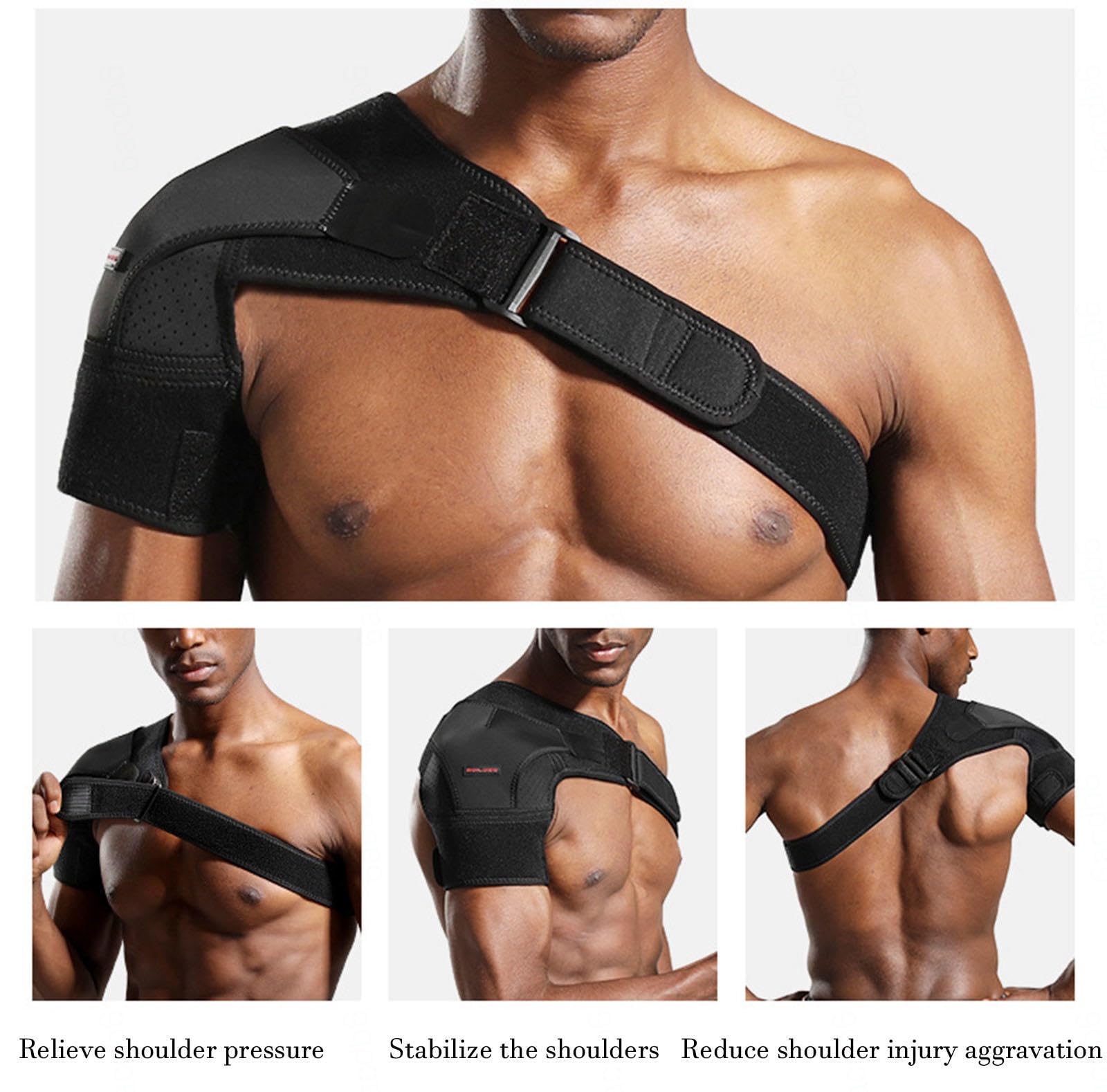 NIBHZ Tutore per Spalla - Immobilizzatore per Manicotto di Compressione della Spalla e Fascia di Supporto per Cuffia dei Rotatori Strappata, Dolore alla Spalla,Right