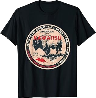 Kawaiisu Native American Indian Born Freedom Wild Buffalo T-Shirt