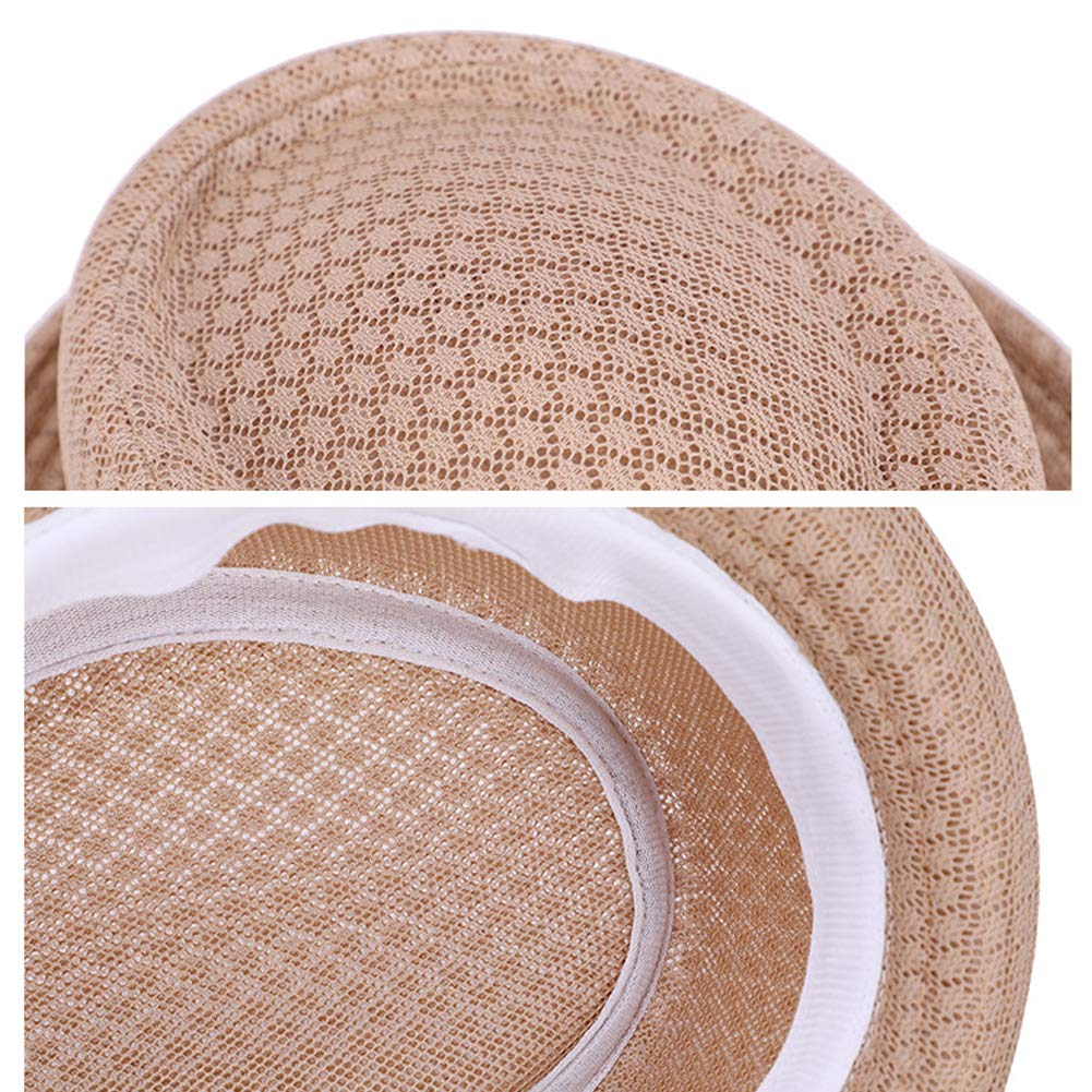 DongBao Cappello da Uomo Trilby Fedora Cappello da Spiaggia Estivo Cappello da Golf Cappello da Jazz Ripiegabile