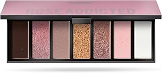 Pupa Milano Make Up Stories Eyeshadow Palette 004 Rose Addicted - 7-Shade Shadow Collection with Matte, Satin, and Metallic Color Options - High Pigment Formula - Soft, Blendable Texture - 0.469 oz