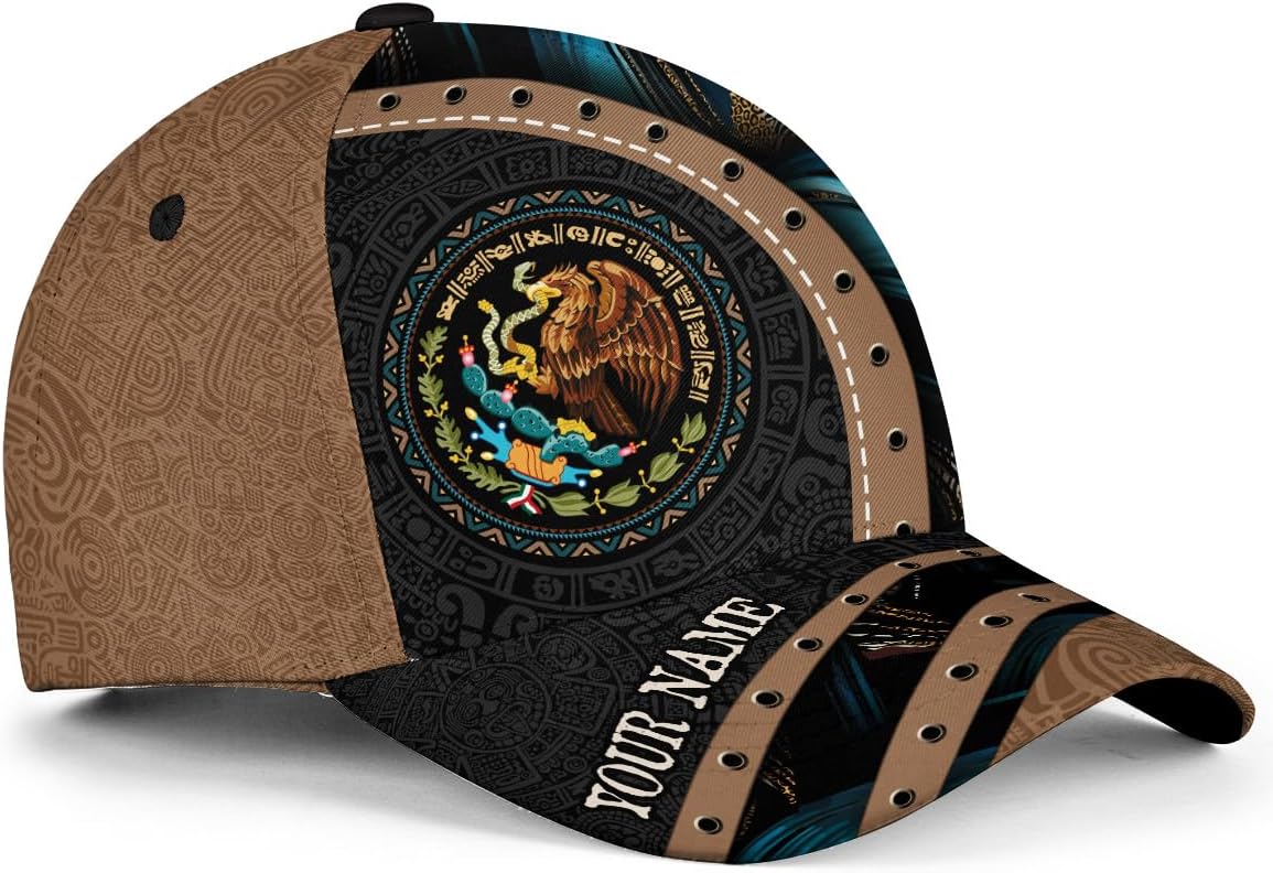 Personalized Mexican Caps for Men, Custom Name Mexico Baseball Cap, Mexican Hats, Customized Mexico Baseball Hat